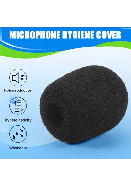 100PCS Mikrofon Kulaklık Izgara Ön Cam Sünger Köpük Siyah Mikrofon Kapak 30MMX8MM (Yurt Dışından) indirimleri