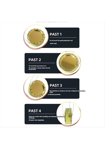 Mikrofon Diyafram Çekirdek Kapsülü Büyük Diyafram Kondenser Mikrofon Aksesuarları Stüdyo Kayıt Için 34MM (Yurt Dışından) indirimleri