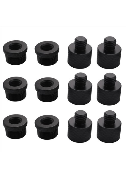 12 Adet Mikrofon Diş Adaptörü 5/8 Dişi Ila 3/8 Erkek ve 3/8 Dişi Ila 5/8 Erkek Vidalı Adaptör Diş (Yurt Dışından) modelleri