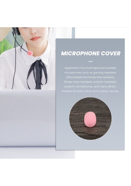10 Paket Yaka Kulaklık Mikrofon Ön Cam Mikrofon Sünger Köpük Örtü Mini Boyutu Lavalier Mikrofon Ön Cam Pembe (Yurt Dışından) modelleri