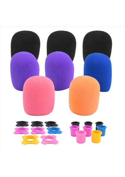 El Mikrofon Koruma Silikon Halkası Anti Yuvarlanma Alt Çubuklu Kovan Tutucu Mikrofon Kapaklar Köpük (Yurt Dışından) fiyatları