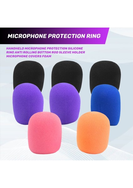 El Mikrofon Koruma Silikon Halkası Anti Yuvarlanma Alt Çubuklu Kovan Tutucu Mikrofon Kapaklar Köpük (Yurt Dışından) fırsatları