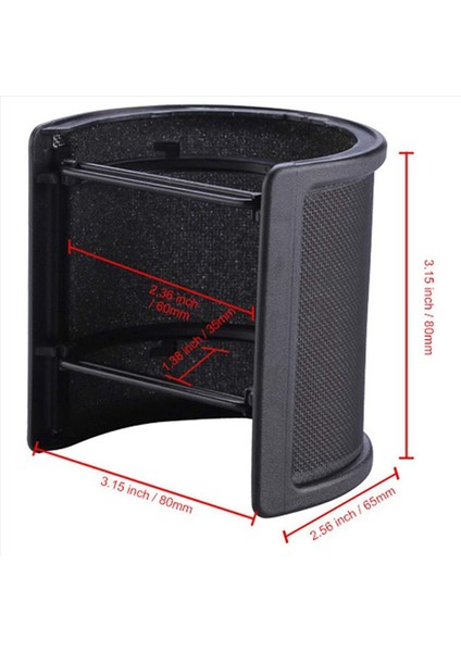 3x Mikrofon Şok Montajı Mikrofon Filtre Ön Cam Süspansiyon Şok Montaj Tutucu Klipsi (Yurt Dışından) modelleri