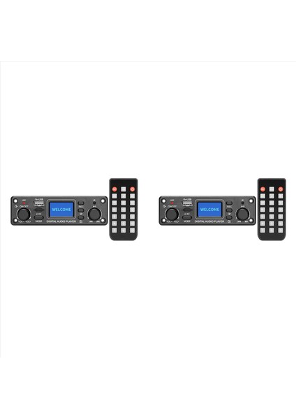2x Dijital Ses Oynatıcı Bluetooth Mp3 Çalar Kod Çözücü Panosu 128X64 Dots LCD USB Sd Bt Fm Müzik Oyuncu Modülü TPM119B (Yurt Dışından)
