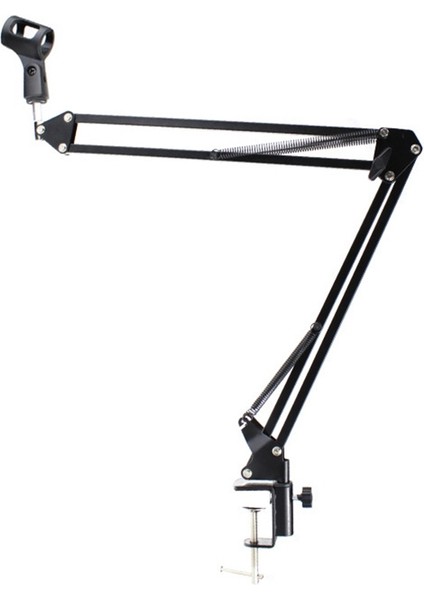 Uzatılabilir Kayıt Mikrofon Tutucu Süspansiyon Bomu Makas Kolu Stand Tutucu Mikrofon Klipsli Montaj Kelepçesi (Yurt Dışından)