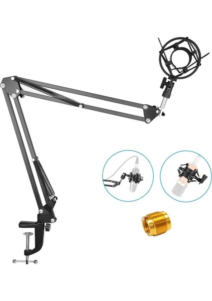 Uzatılabilir Kayıt Mikrofon Tutucu Süspansiyon Bomu Makas Kolu Stand Tutucu Mikrofon Klipsli Montaj Kelepçesi (Yurt Dışından) indirimleri