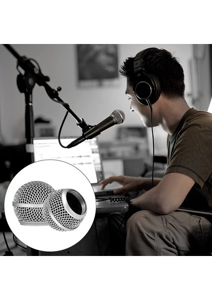 4pcs Mikrofon Grille Yedek Mikrofon Mikrofon Kafa Grill Head Montaj Kablolu Kablosuz Mikrofon Aksesuarları SM58 Için (Yurt Dışından) fırsatları