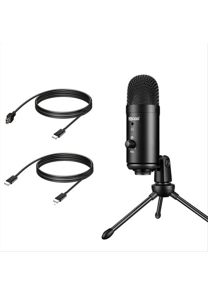 Rodd USB Kondenser Mikrofonlar Pc Bilgisayar Dizüstü Bilgisayar Şarkı Söyleme Oyun Akışı Kayıt Stüdyosu Siyah (Yurt Dışından) indirimleri