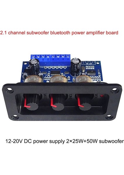 3x 2 1 Kanal Dijital Güç Amplifikatör Kart 2X25W+50W Bluetooth 5 0 Subwoofer Sınıf D Ses Amplifikatör Kartı Dc 12-20V (Yurt Dışından) modelleri