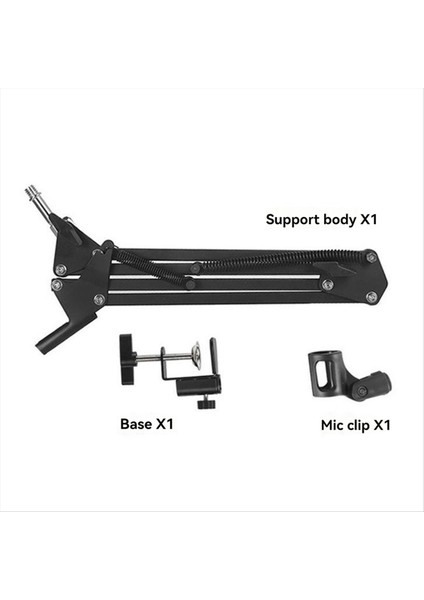 Masaüstü Mikrofon Standı Ayarlanabilir Mikrofon Standı F-Clamp ile 1 75 Inç Çapında Mıc&#39 Ler Için Uygun (Yurt Dışından)