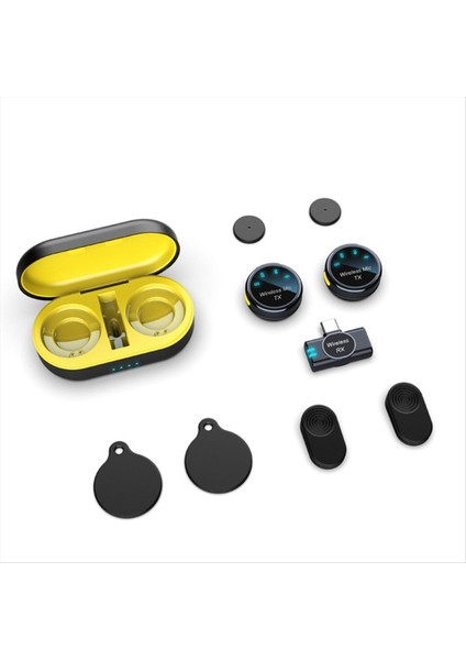 Manyetik Kablosuz Mikrofon Sesli Video Kayıt Ios Için Şarj Kılıfı ile Mikrofon Gürültü Azaltma (Yurt Dışından) modelleri