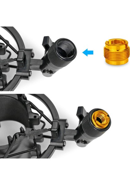 12PCS Dişi Dişli Somun Vidası Adaptörleri Mikrofon Klipsli Tutucu Somun Adaptörleri Mikrofon Standı Altın ve Gümüş (Yurt Dışından) modelleri