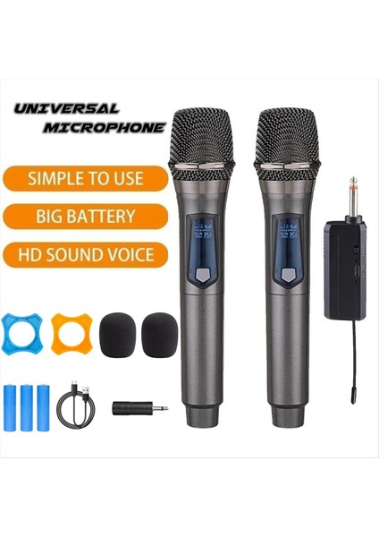 Kablosuz Mikrofon 2 Kanallar Uhf Partisi Karaoke Profesyonel Kilise Gösterisi (1 Ila 2) (Yurt Dışından) modelleri