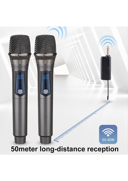 Kablosuz Mikrofon 2 Kanallar Uhf Partisi Karaoke Profesyonel Kilise Gösterisi (1 Ila 2) (Yurt Dışından) fırsatları