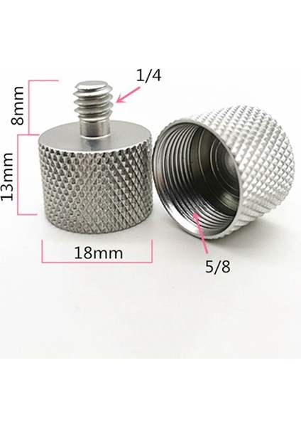 6 Adet 5/8 Inç Dişi Ila 1/4 Inç Erkek Dişli Vidalar Mikrofon Vidası Adaptörü Mıc Mikrofon Standı Kelepçesi (Gümüş) (Yurt Dışından) fiyatları