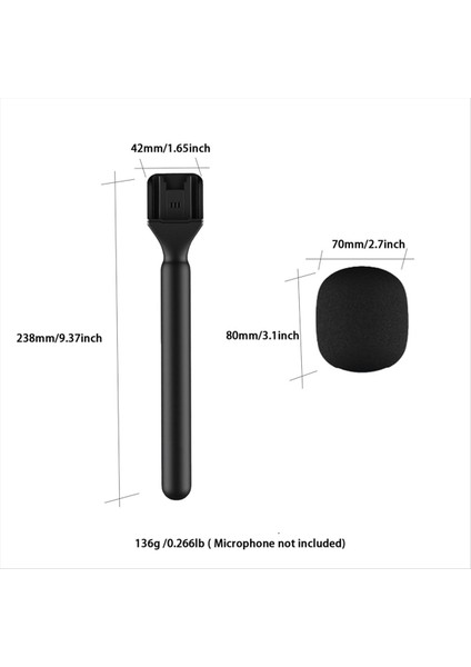 2 Pack Röportaj Mikrofon Djı Mıc Için El Tipi Adaptörü 1/2 Rode Kablosuz Go/goii/relacart/kablosuz Verici (Yurt Dışından) modelleri