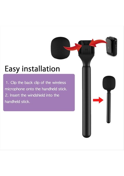 2 Pack Röportaj Mikrofon Djı Mıc Için El Tipi Adaptörü 1/2 Rode Kablosuz Go/goii/relacart/kablosuz Verici (Yurt Dışından) fırsatları