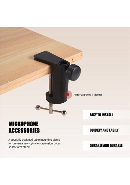 Mikrofon Süspansiyon Bomu Makas Kolu Standı Tutucusu Için Ağır Hizmet Tipi Metal Masa Montaj Kelepçesi (Yurt Dışından) fiyatları