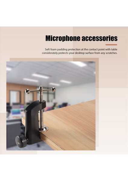 Mikrofon Süspansiyon Bomu Makas Kolu Standı Tutucusu Için Ağır Hizmet Tipi Metal Masa Montaj Kelepçesi (Yurt Dışından) modelleri