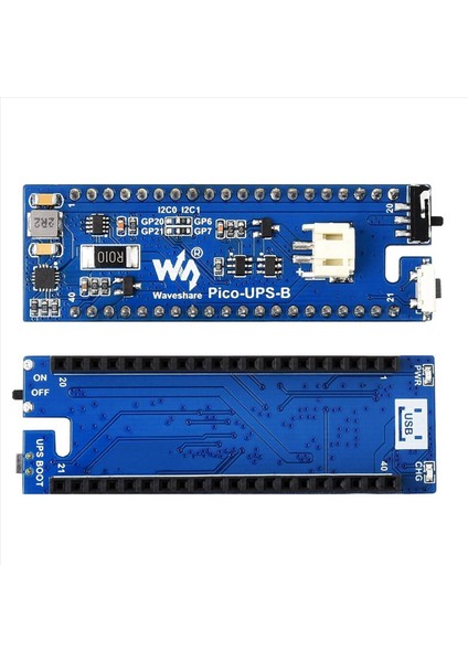 2x Waveshare Ups Modülü B Raspberry Pi Pico Board Kesintisiz Güç Kaynağı Izleme Pili I2C Bus Aracılığıyla (Yurt Dışından) modelleri