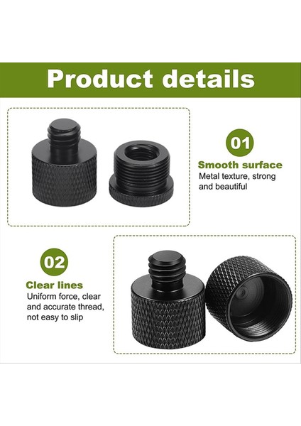 8 Pcs Mikrofon Iplik Adaptör Seti 5/8 Dişi Ila 3/8 Erkek ve 3/8 Dişi Ila 5/8 Erkek Vidalı Adaptör Diş (Yurt Dışından) indirimleri