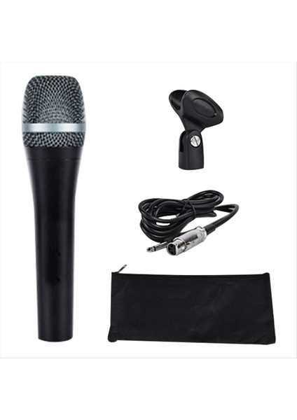 E945 Kablolu Dinamik Süper Kart Vokal Mikrofon Canlı Performanslar Için El Mikrofonu Karaoke ve Studio Kayıt (Yurt Dışından)