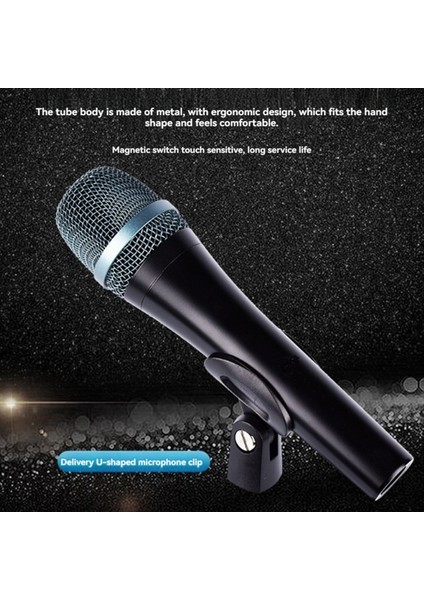 E945 Kablolu Dinamik Süper Kart Vokal Mikrofon Canlı Performanslar Için El Mikrofonu Karaoke ve Studio Kayıt (Yurt Dışından) fiyatları