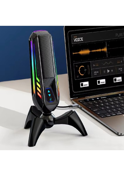 Yeni Hk4 Rgb Oyun Mikrofon Profesyonel Canlı Akış Kondenser Masaüstü USB Gürültü Iptal Podcast Mikrofon (Yurt Dışından) fiyatları