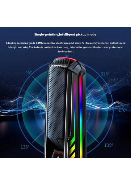 Yeni Hk4 Rgb Oyun Mikrofon Profesyonel Canlı Akış Kondenser Masaüstü USB Gürültü Iptal Podcast Mikrofon (Yurt Dışından) indirimleri