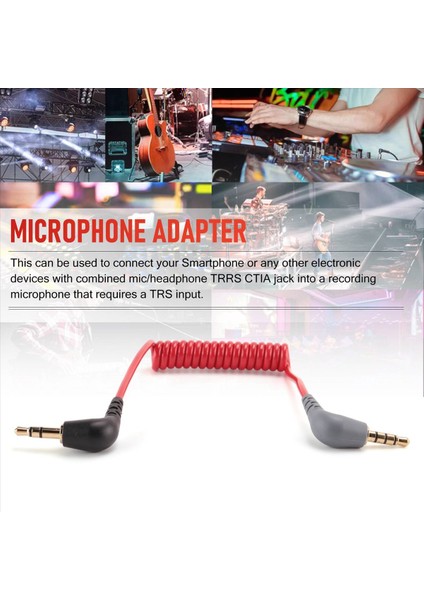 Videomik Go Video Mikro Tipi Mikaller Tarafından iPhone Rode Sc7 Için Değiştirme 3 5mm Trs Ila 3 5mm Trrs Adaptör Kablosu (Yurt Dışından) fırsatları