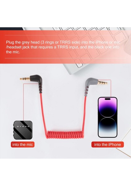 Videomik Go Video Mikro Tipi Mikaller Tarafından iPhone Rode Sc7 Için Değiştirme 3 5mm Trs Ila 3 5mm Trrs Adaptör Kablosu (Yurt Dışından) indirimleri