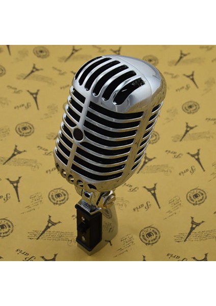 2x Profesyonel Kablolu Vintage Klasik Mikrofon Iyi Kalite Dinamik Hareketli Mike Deluxe Metal Vokal Mikrofonu Mike (Yurt Dışından) modelleri