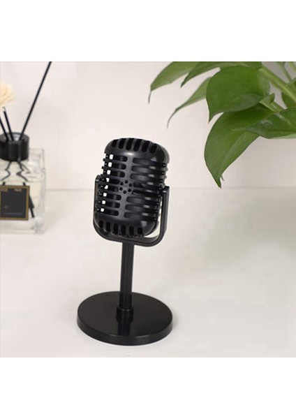 2x Vintage Mikrofon Prop Plastik Mikrofon Kostüm ve Rol Oyunu Için Retro Mikrofonlar Antik Mikrofon Sahnesi (Yurt Dışından) fiyatları