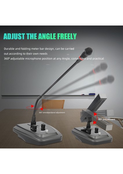 Hzm &amp C Gooseneck Mikrofon Profesyonel Konferans Merkezi Mikrofon Kapasitif Yayın Esnek 360 ° Kablolu 6 35MM Fiş Karesi (Yurt Dışından) fırsatları