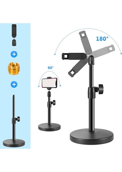 Masaüstü Mikrofon Tutucu Mikrofon Klipsli Cep Telefonu Tutucusu 5/8inç Erkek - 3/8inç Kadın Metal Adaptör (Yurt Dışından) fırsatları