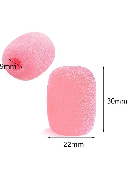 30 Paket Yaka Kulaklık Mikrofon Ön Cam Mikrofon Sünger Köpük Örtü Mini Boyutu Lavalier Mikrofon Ön Camı Pembesi (Yurt Dışından) fırsatları