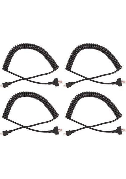 Kenwood TK-868G Için 4x 8 Pin Yedek Hoparlör Mikrofon Kablosu TK-768G TK-862G TK-762G TM-271A TM-471A (Yurt Dışından)