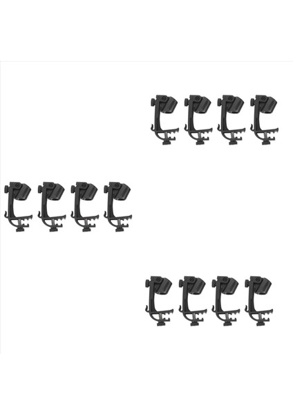 12 Pcs Mikrofon Klip Klip Klip Şok Geçirmez Mikrofon Klip Mikrofon Stand Şok Geçirmez Müzik Enstrüman Aksesuarları (Yurt Dışından)