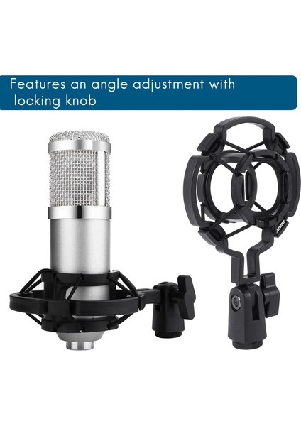 Evrensel Profesyonel Kondenser Mikrofon Mikrofon Şok Montajı Tutucu Stüdyosu Büyük Diyafram Mikrofon Klip (Yurt Dışından) fiyatları