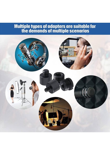 24PCS Mikrofon Standı Iplik Adaptör Seti 5/8 Dişi Ila 3/8 Erkek ve 3/8 Dişi Ila 5/8 Erkek Vidalı Adaptör Iplik (Yurt Dışından) fiyatları