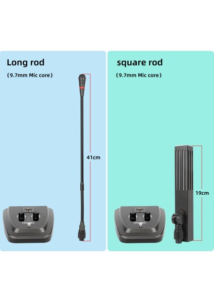Hzm &amp C Gooseneck Mikrofon Profesyonel Konferans Merkezi Mikrofon Kapasitif Yayın Esnek 360 ° Kablolu 6 35MM Fiş Uzun Direği (Yurt Dışından) modelleri
