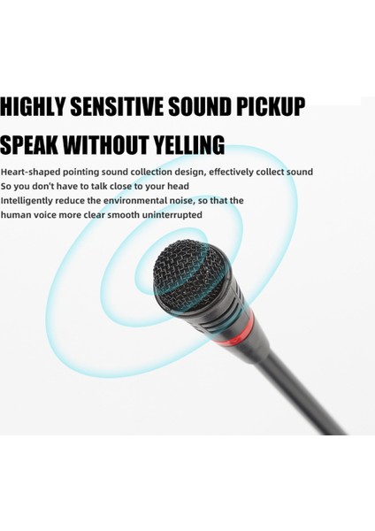 Hzm &amp C Gooseneck Mikrofon Profesyonel Konferans Merkezi Mikrofon Kapasitif Yayın Esnek 360 ° Kablolu 6 35MM Fiş Uzun Direği (Yurt Dışından) indirimleri