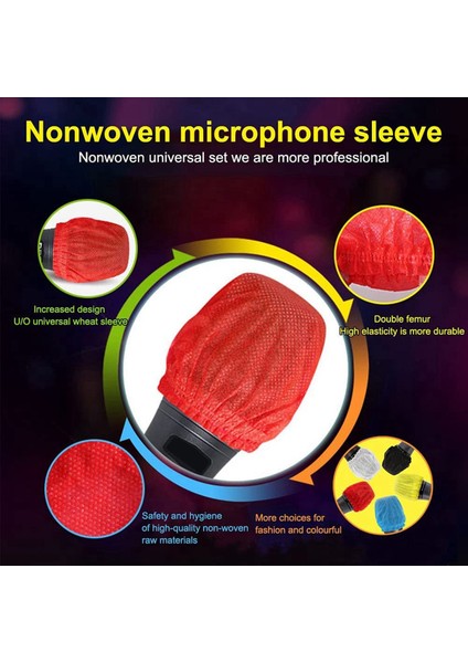 1600PCS Tek Kullanımlık Mikrofon Kapağı Ktv Kayıt Stüdyosu Karaoke (Karışık Renkler) Için El Mikrofon Ön Cam (Yurt Dışından) indirimleri