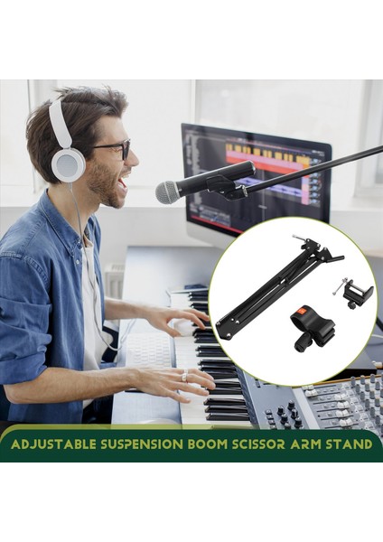 Ayarlanabilir Mikrofon Süspansiyon Bomu Makas Kolu Ses Kaydı Standart Mikrofon Yayın Demiri Standını (Yurt Dışından) indirimleri