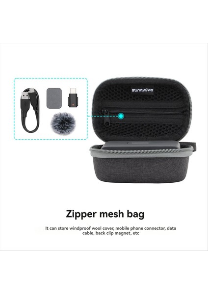 Sunnylife Mini Depolama Çantası Kablosuz Mikrofon Taşıma Kılıfı Djı Mıc Mini Için Seyahat Vlog Aksesuarları (Yurt Dışından) indirimleri