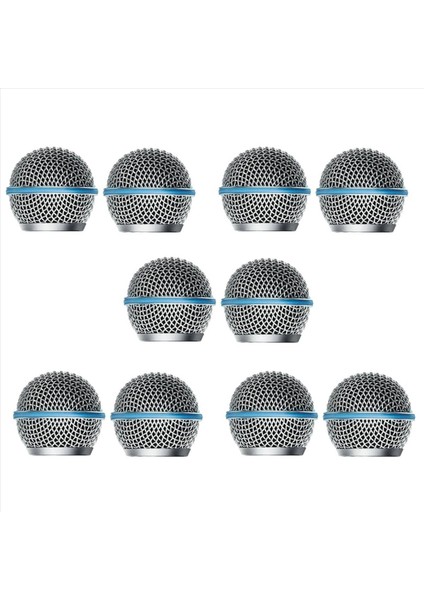 10PCS Mikrofon Izgara Mikrofon Izgara Yedek Mikrofon Bilyalı Kafa Örtüsü BETA58A SM58 PGX24 SLX24 (Yurt Dışından)