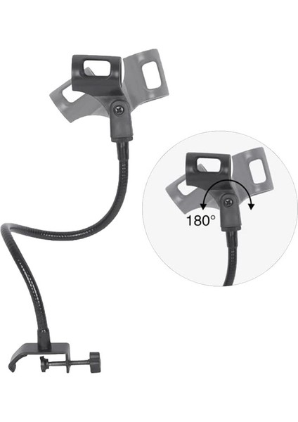 Mikrofon Stand 360 Derece Esnek Goopeneck Mikrofon Stand Ayarlanabilir Masa Mikrofon Standı Klipsli (Yurt Dışından) fiyatları