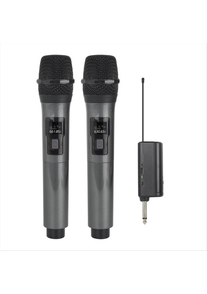 WN043 Kablosuz Mikrofon 2 Kanallar Uhf Sabit Frekans Mikrofon Karaoke Profesyonel Kilise Gösteri Toplantısı (Yurt Dışından) fırsatları