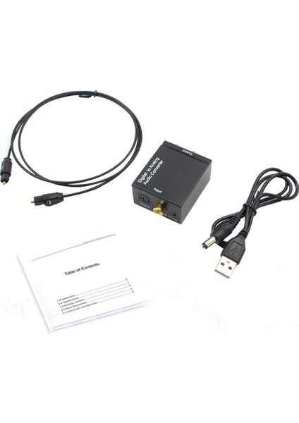 Optik Koaksiyel Toslink Dijitalden Analog Ses Dönüştürücü Adaptörü Rca L/r 3 5mm N-813 2 Pcs Mikrofon (Yurt Dışından) fiyatları