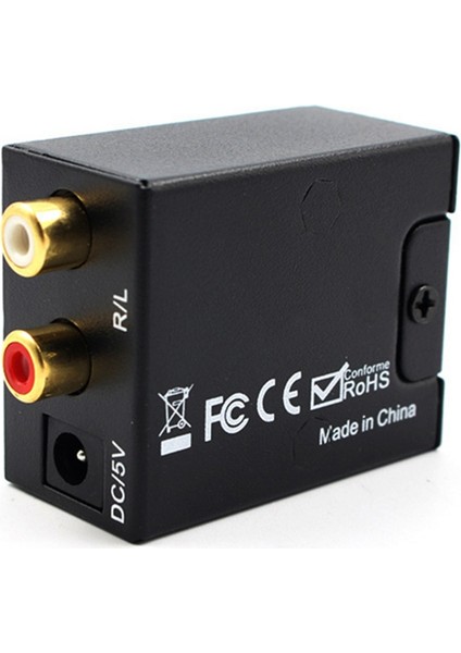 Optik Koaksiyel Toslink Dijitalden Analog Ses Dönüştürücü Adaptörü Rca L/r 3 5mm N-813 2 Pcs Mikrofon (Yurt Dışından) modelleri